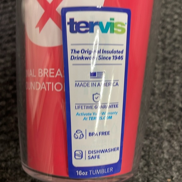 Tervis tumbler National Breast Cancer Foundation NWT 16 oz Plastic - Picture 3 of 5